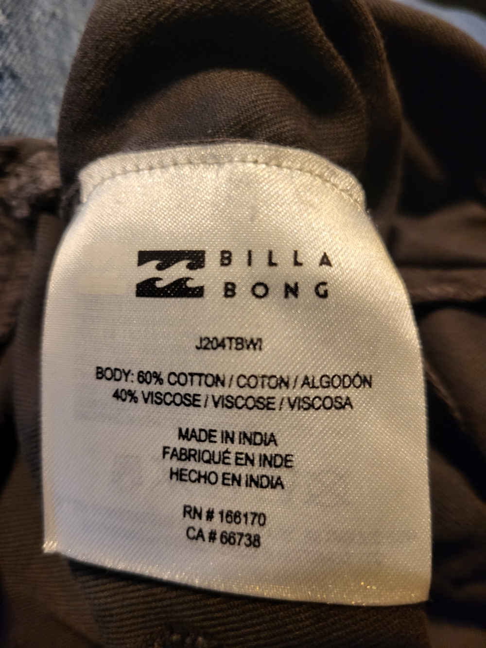 Billabong Short Romper in Charcoal - Picture 5 of 8